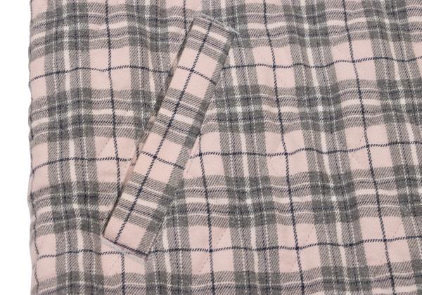 Papas Quilted Check Padded Jacket Gray Size L