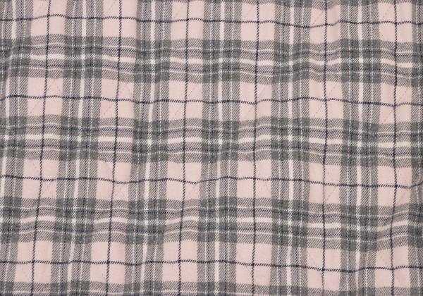 Papas Quilted Check Padded Jacket Gray Size L