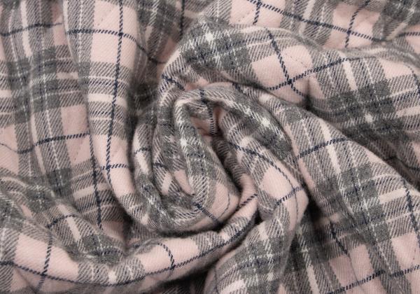 Papas Quilted Check Padded Jacket Gray Size L