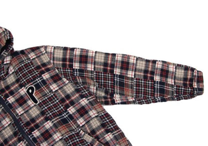 Papas Crazy Check Flannel Padded Jacket Navy Multi Size L
