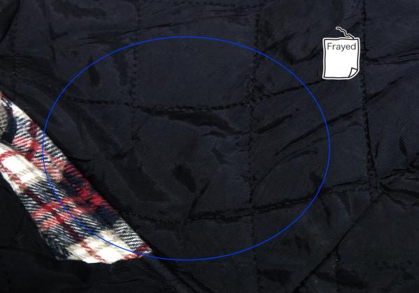 Papas Crazy Check Flannel Padded Jacket Navy Multi Size L