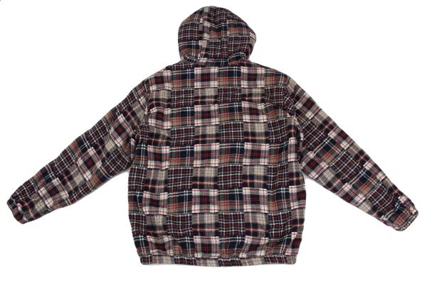 Papas Crazy Check Flannel Padded Jacket Navy Multi Size L