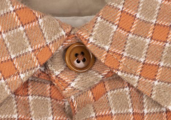 Papas Padded Check Flannel Shirt Jacket Orange Size L