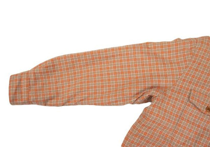 Papas Padded Check Flannel Shirt Jacket Orange Size L