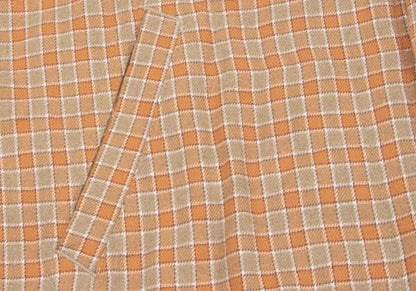 Papas Padded Check Flannel Shirt Jacket Orange Size L
