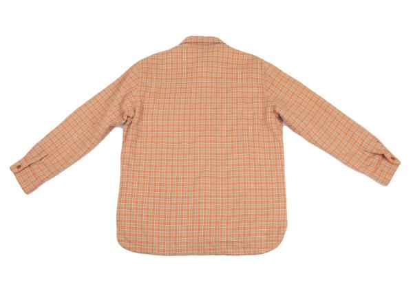 Papas Padded Check Flannel Shirt Jacket Orange Size L