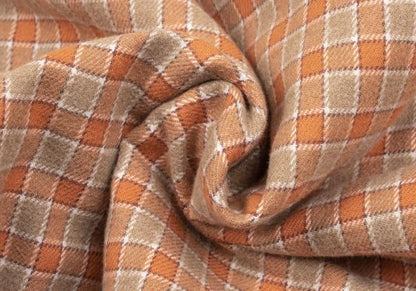Papas Padded Check Flannel Shirt Jacket Orange Size L