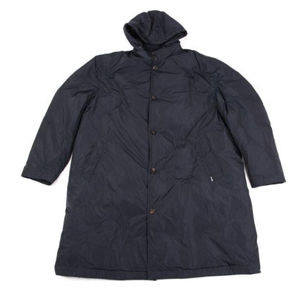 Papas Detachable Hood Long Down Coat Navy Size LL