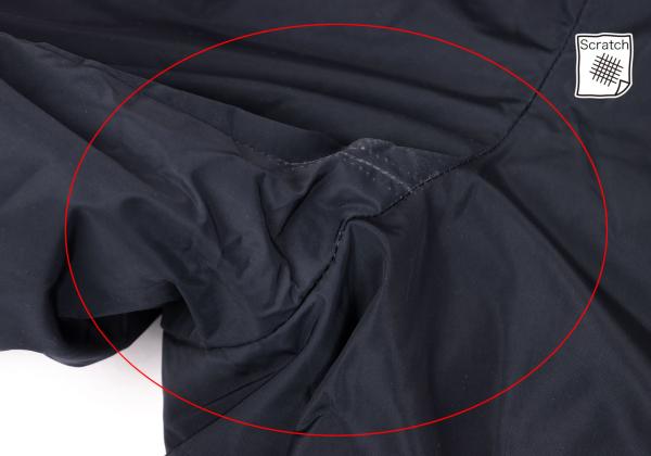 Papas Detachable Hood Long Down Coat Navy Size LL