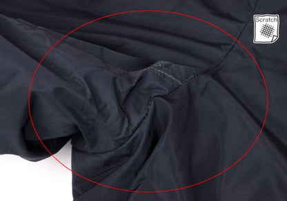 Papas Detachable Hood Long Down Coat Navy Size LL