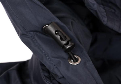 Papas Detachable Hood Long Down Coat Navy Size LL