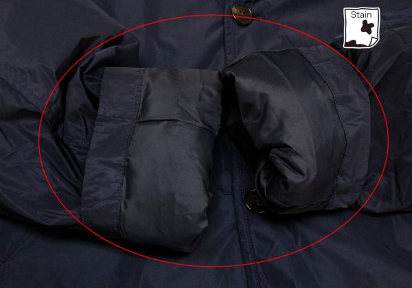 Papas Detachable Hood Long Down Coat Navy Size LL