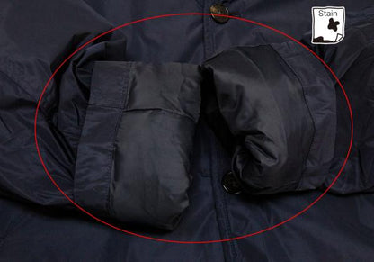 Papas Detachable Hood Long Down Coat Navy Size LL