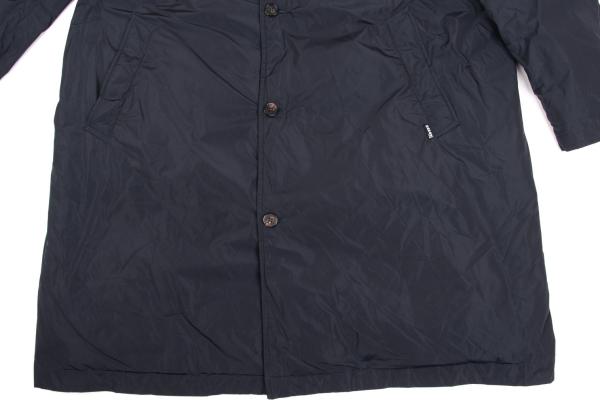 Papas Detachable Hood Long Down Coat Navy Size LL