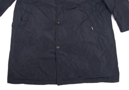 Papas Detachable Hood Long Down Coat Navy Size LL