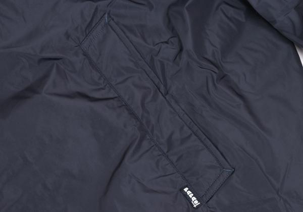 Papas Detachable Hood Long Down Coat Navy Size LL