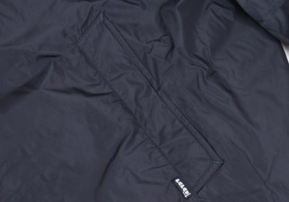 Papas Detachable Hood Long Down Coat Navy Size LL