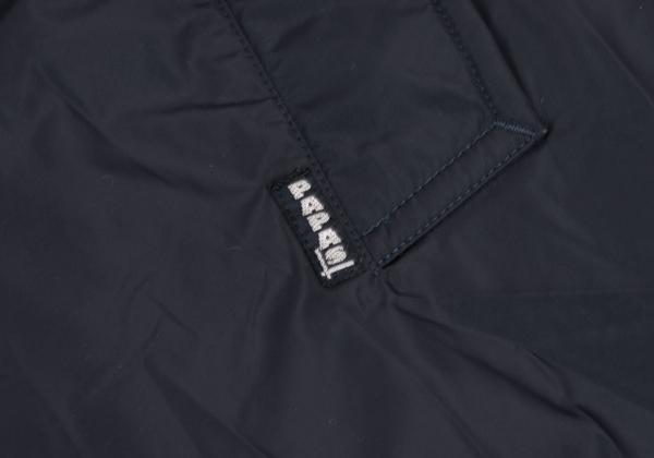 Papas Detachable Hood Long Down Coat Navy Size LL