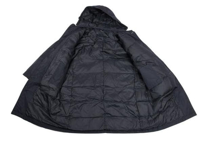 Papas Detachable Hood Long Down Coat Navy Size LL