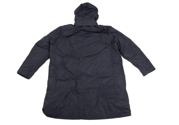 Papas Detachable Hood Long Down Coat Navy Size LL