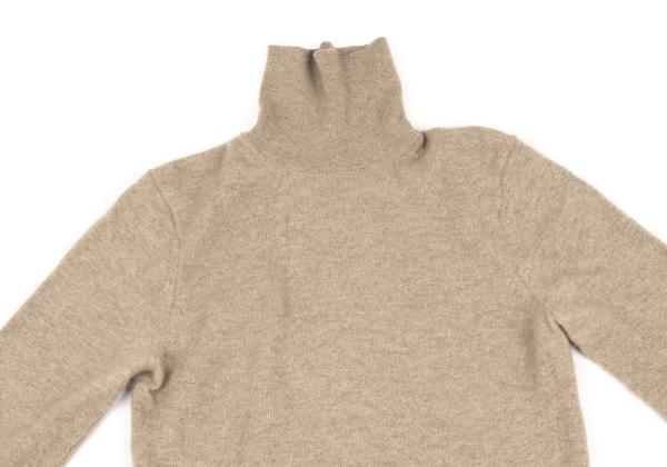 COMME des GARCONS Turtleneck Knit Sweater Beige Size M