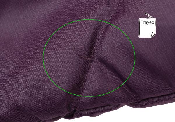 Papas Quilted Down Jacket w/ Inner Print Purple Size 50L