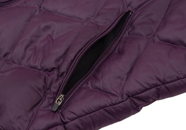Papas Quilted Down Jacket w/ Inner Print Purple Size 50L
