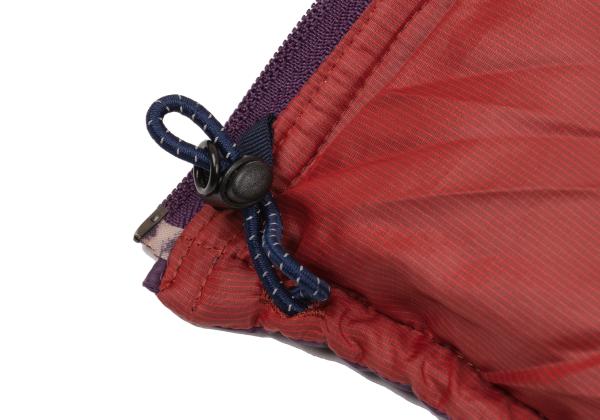 Papas Quilted Down Jacket w/ Inner Print Purple Size 50L