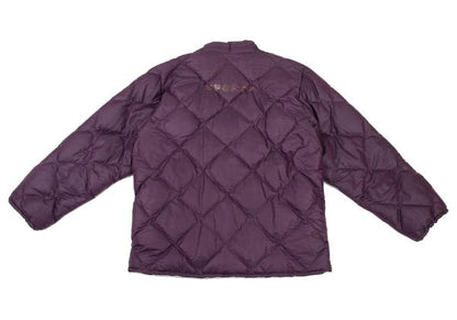 Papas Quilted Down Jacket w/ Inner Print Purple Size 50L