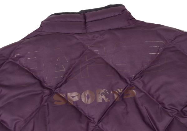 Papas Quilted Down Jacket w/ Inner Print Purple Size 50L