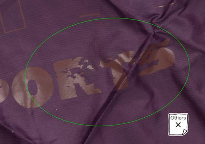 Papas Quilted Down Jacket w/ Inner Print Purple Size 50L