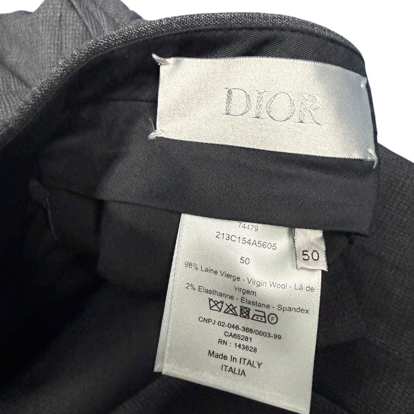 Christian Dior 213C154A5605 Sleek Pants Size 50