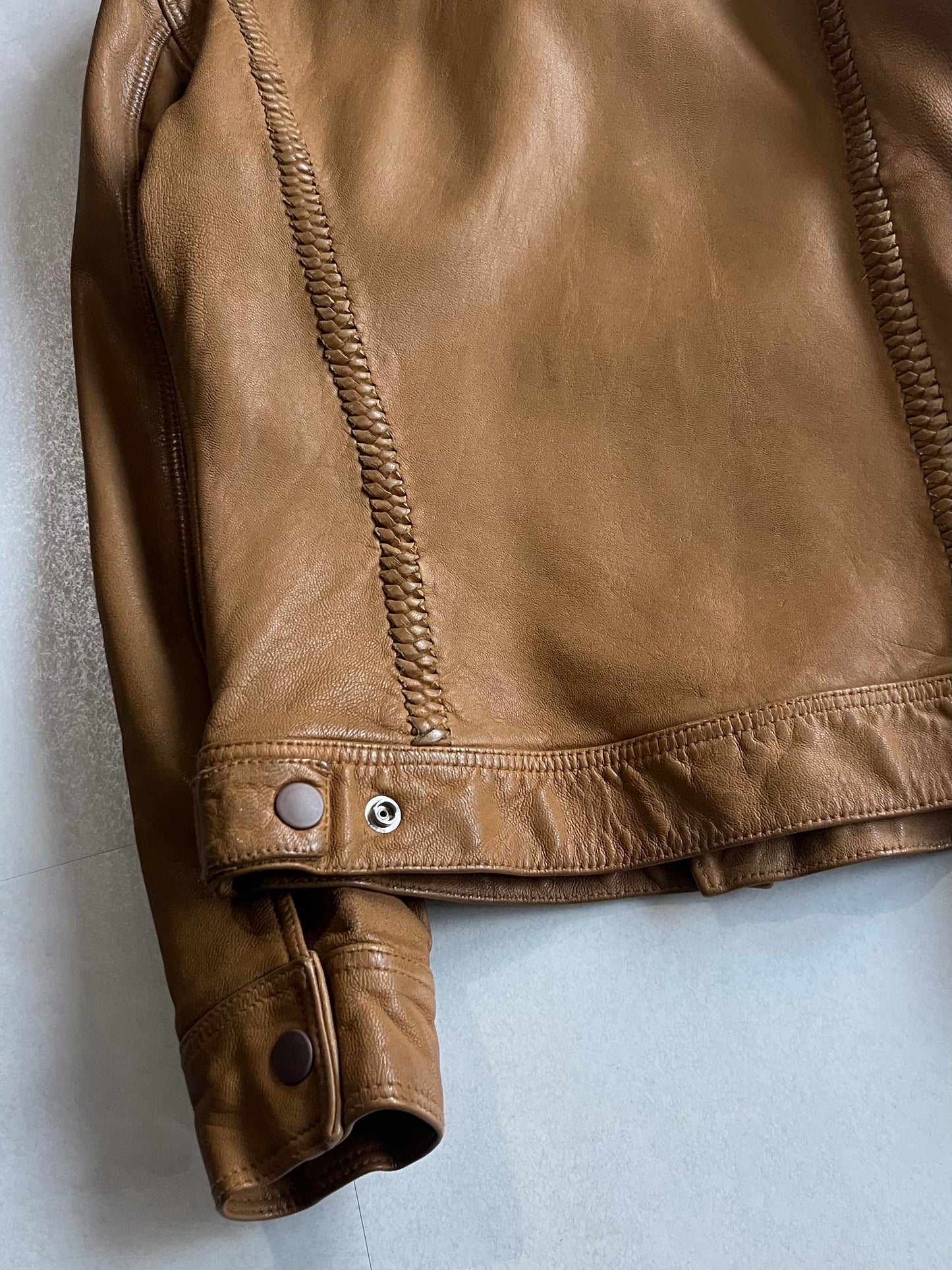 PHENOMENON BEYOND DESCRIPTION Leather Jacket Brown Size S