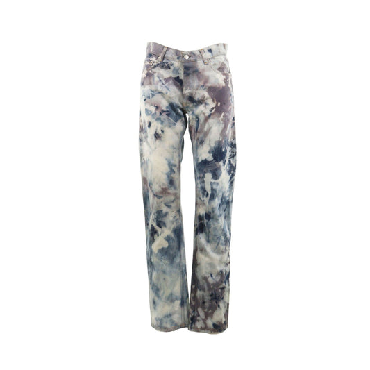 Helmut Lang Gray Blue White Denim Jeans