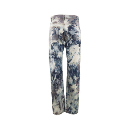 Helmut Lang Gray Blue White Denim Jeans
