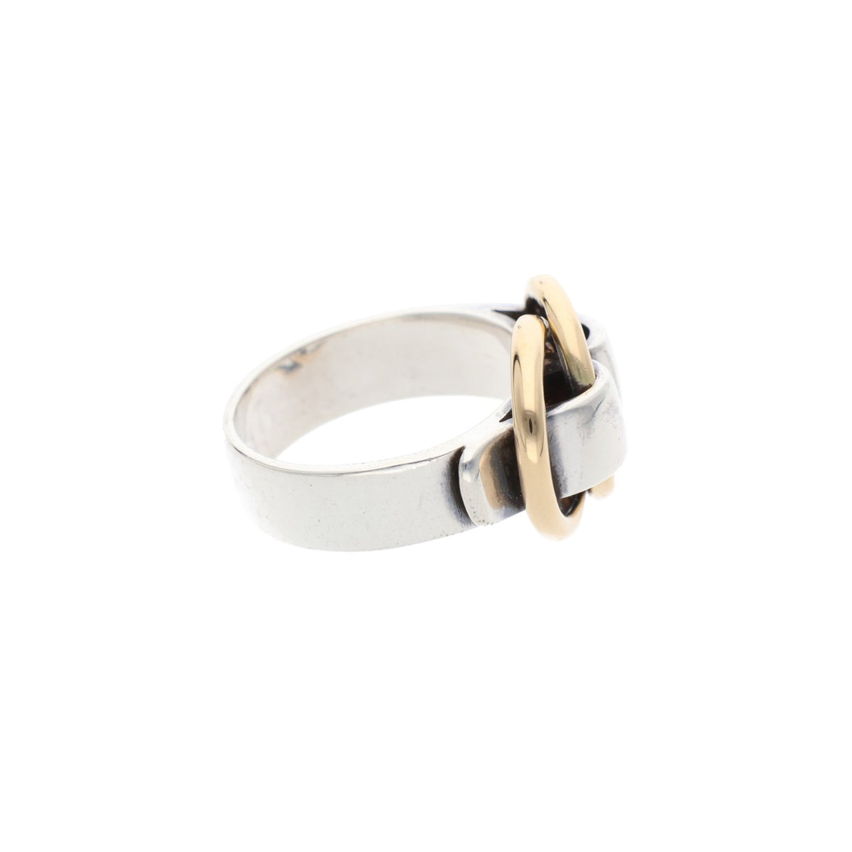 Hermes HERMÈS Silver Gold Ring