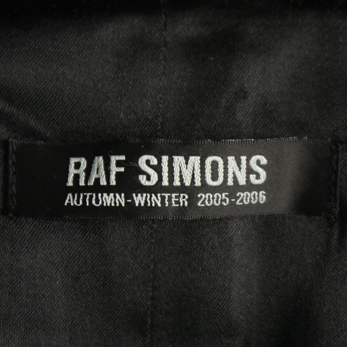 Raf Simons 2005A/W Black Hoodie Size 48