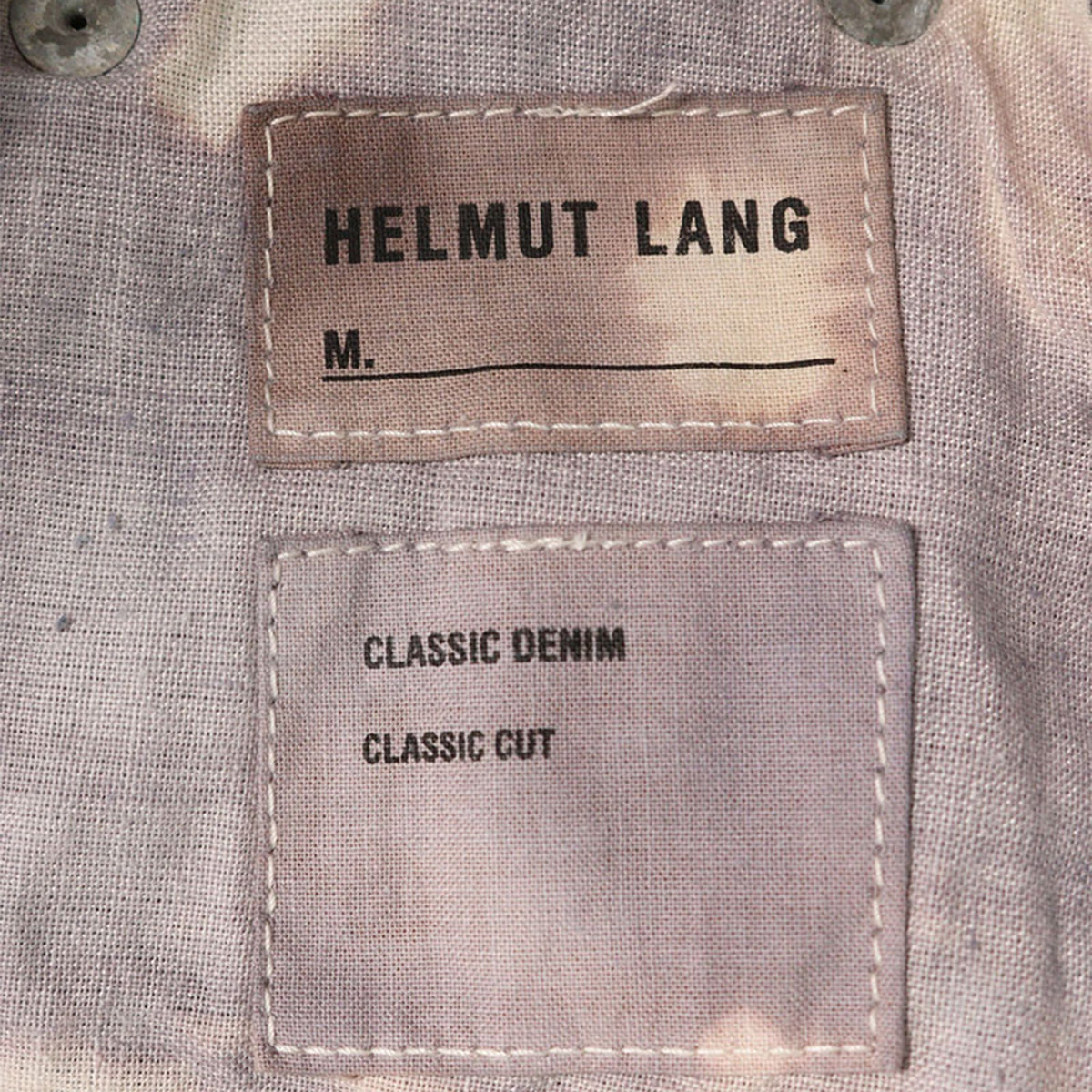Helmut Lang Gray Blue White Denim Jeans