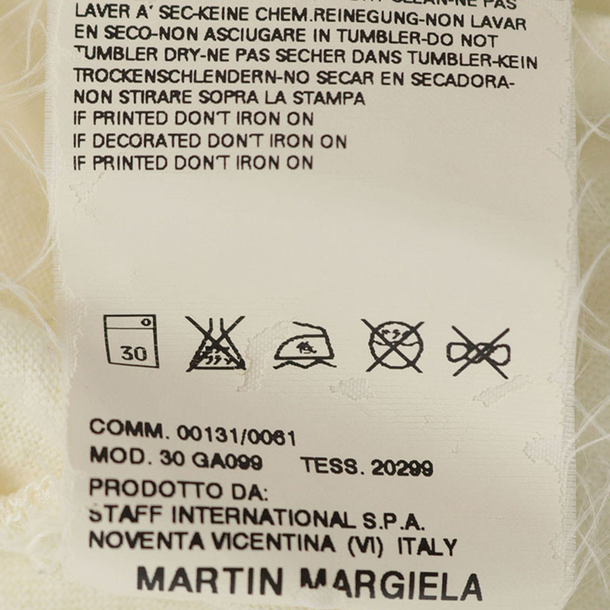 Maison Martin Margiela 2006SS Cotton T-Shirt Multi Size S