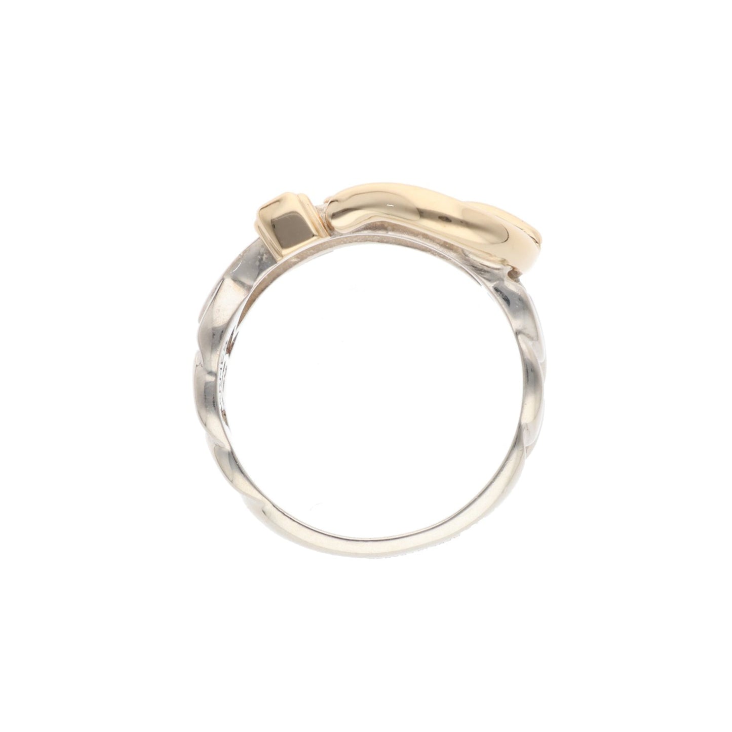 Hermes HERMÈS 925/750 Silver Gold Ring Multi
