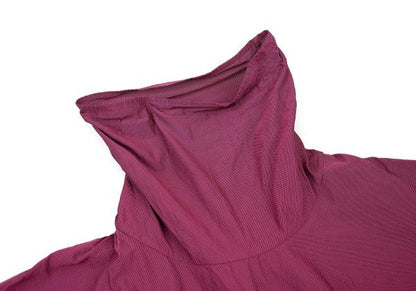 ISSEY MIYAKE 19SS Poly High-Neck Cinched Dress Pink Size 2