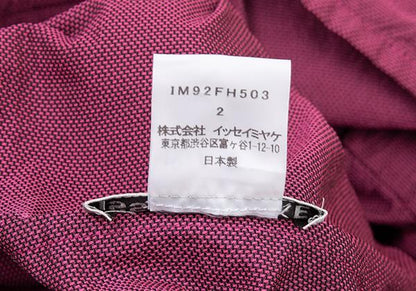ISSEY MIYAKE 19SS Poly High-Neck Cinched Dress Pink Size 2