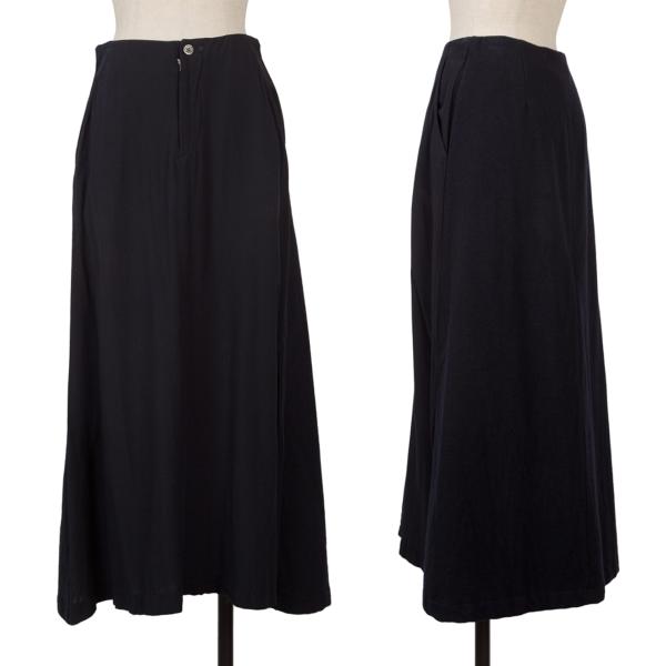 COMME des GARCONS Mixed Material Paneled Skirt Blue Size S
