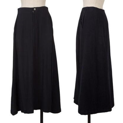 COMME des GARCONS Mixed Material Paneled Skirt Blue Size S