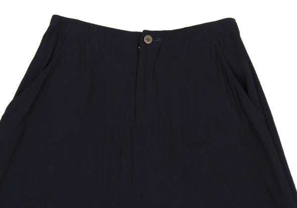 COMME des GARCONS Mixed Material Paneled Skirt Blue Size S