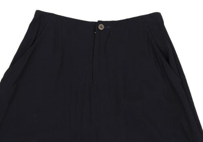 COMME des GARCONS Mixed Material Paneled Skirt Blue Size S