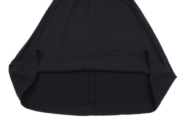 COMME des GARCONS Mixed Material Paneled Skirt Blue Size S