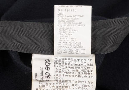 COMME des GARCONS Mixed Material Paneled Skirt Blue Size S