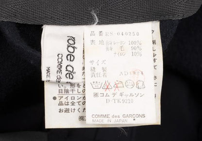 COMME des GARCONS Mixed Material Paneled Skirt Blue Size S