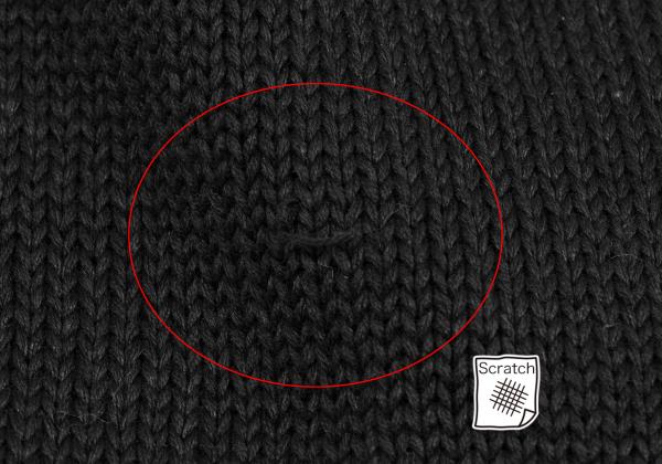 Y's Cotton Buttonless Knit Jacket Black Size 3